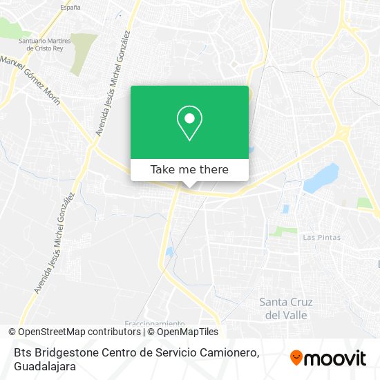 Mapa de Bts Bridgestone Centro de Servicio Camionero