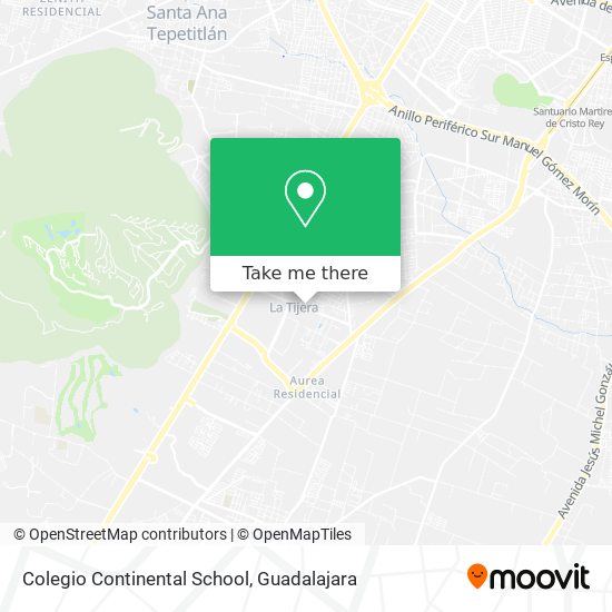 Mapa de Colegio Continental School