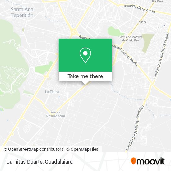 Mapa de Carnitas Duarte