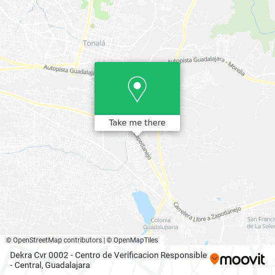 Dekra Cvr 0002 - Centro de Verificacion Responsible - Central map