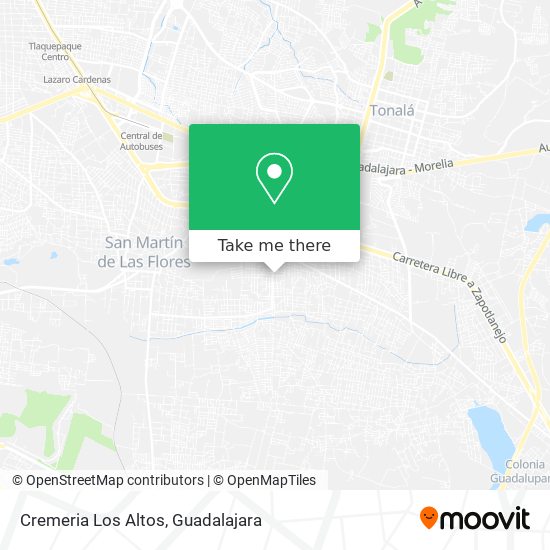 Cremeria Los Altos map