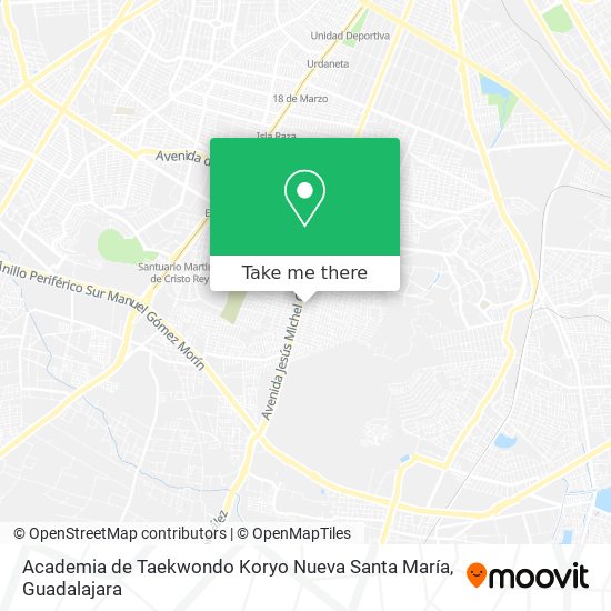 Academia de Taekwondo Koryo Nueva Santa María map
