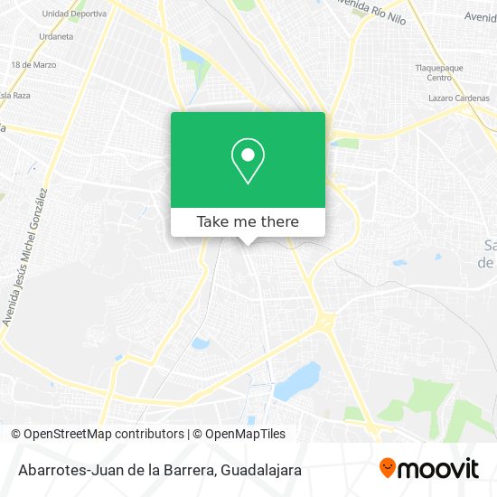 Abarrotes-Juan de la Barrera map