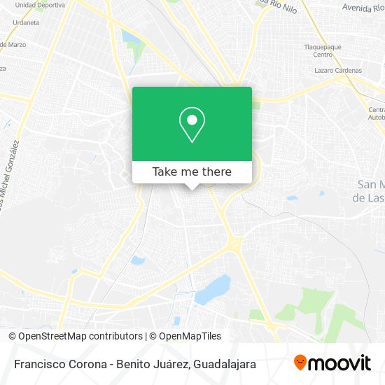 Francisco Corona - Benito Juárez map