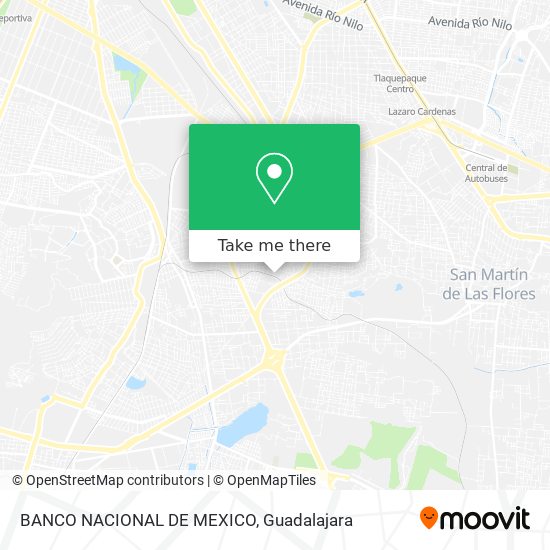 BANCO NACIONAL DE MEXICO map