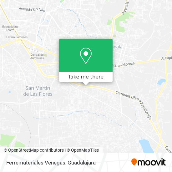 Ferremateriales Venegas map