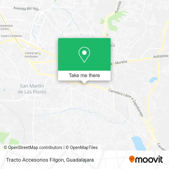 Tracto Accesorios Filgon map