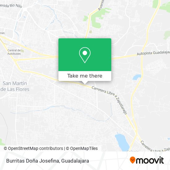Mapa de Burritas Doña Josefina