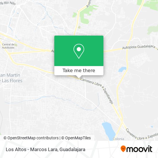 Los Altos - Marcos Lara map