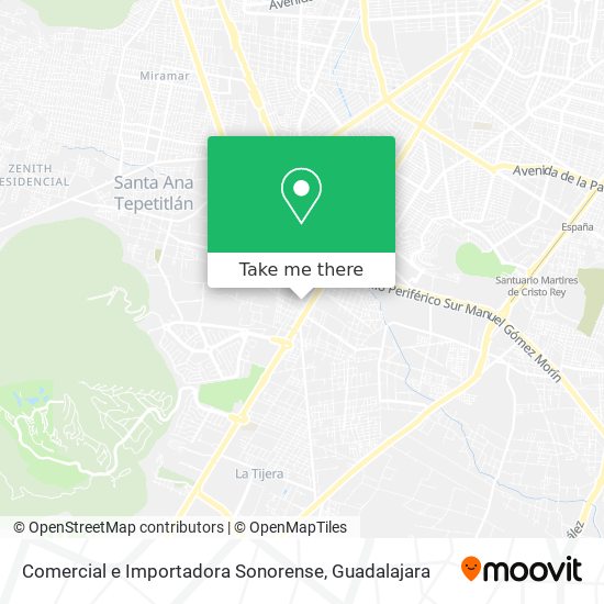 Comercial e Importadora Sonorense map