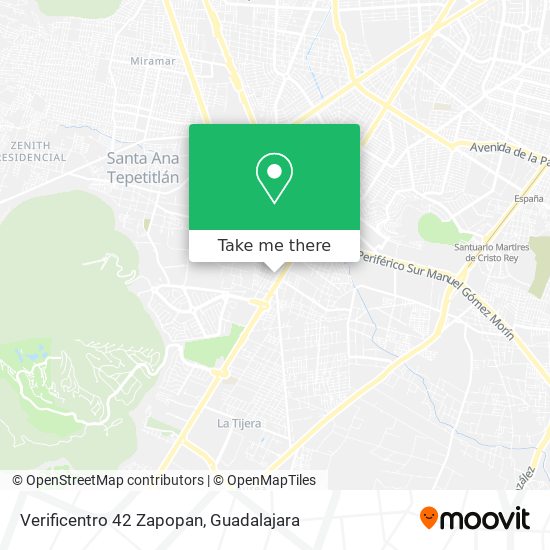 Verificentro 42 Zapopan map