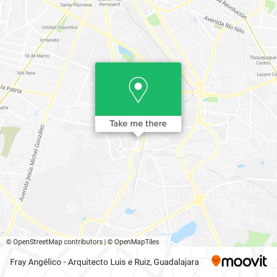 Mapa de Fray Angélico - Arquitecto Luis e Ruiz