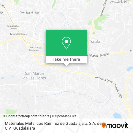 Materiales Metalicos Ramirez de Guadalajara, S.A. de C.V. map