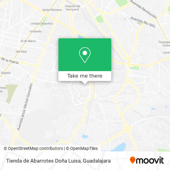 Mapa de Tienda de Abarrotes Doña Luisa
