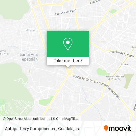 Autopartes y Componentes map