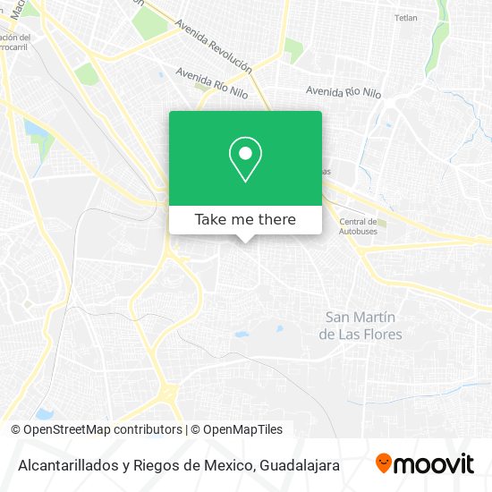 Alcantarillados y Riegos de Mexico map