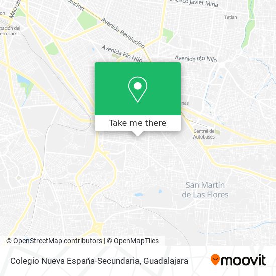 Mapa de Colegio Nueva España-Secundaria