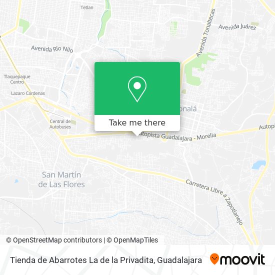 Mapa de Tienda de Abarrotes La de la Privadita