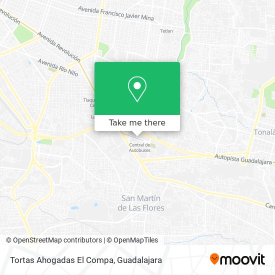 Mapa de Tortas Ahogadas El Compa