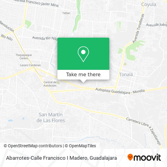 Abarrotes-Calle Francisco I Madero map