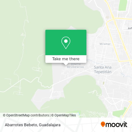 Abarrotes Bebeto map