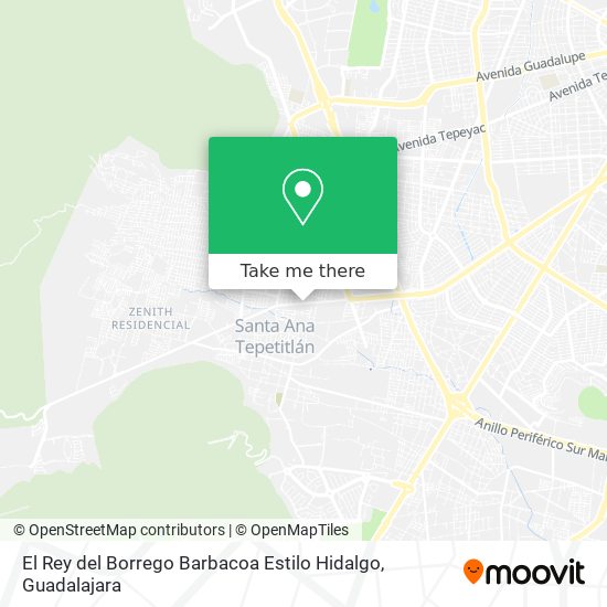 El Rey del Borrego Barbacoa Estilo Hidalgo map