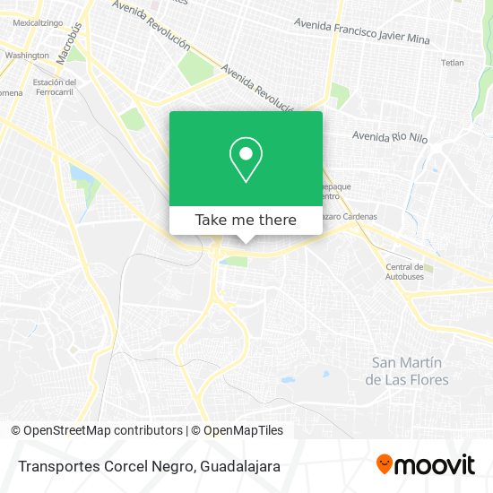 Transportes Corcel Negro map