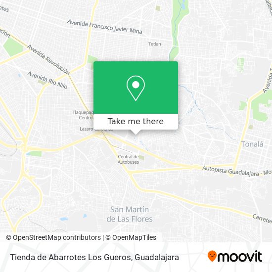 Tienda de Abarrotes Los Gueros map