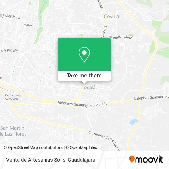 Venta de Artesanias Solis map