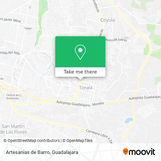 Artesanias de Barro map