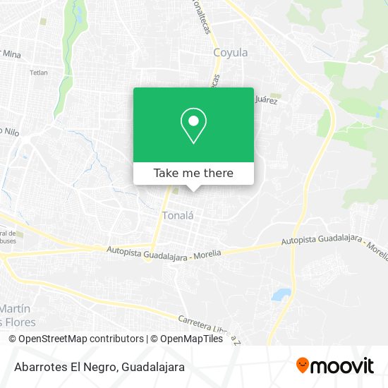 Abarrotes El Negro map