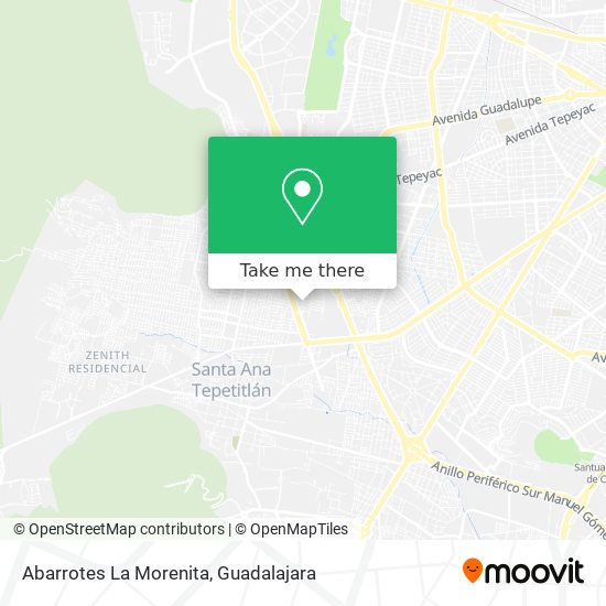 Mapa de Abarrotes La Morenita