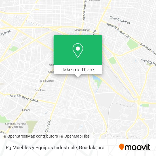 Mapa de Rg Muebles y Equipos Industriale