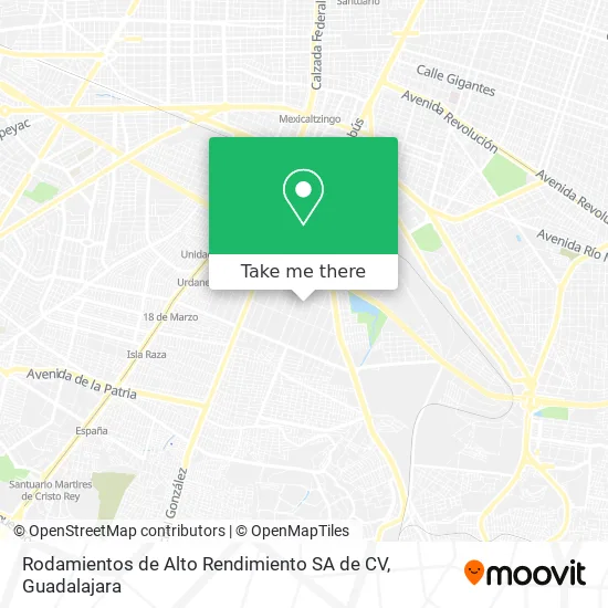 Rodamientos de Alto Rendimiento SA de CV map