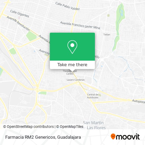 Farmacia RM2 Genericos map