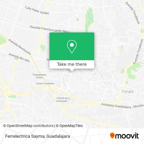 Ferrelectrica Sayma map