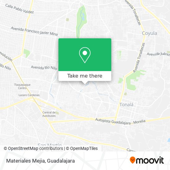 Mapa de Materiales Mejia
