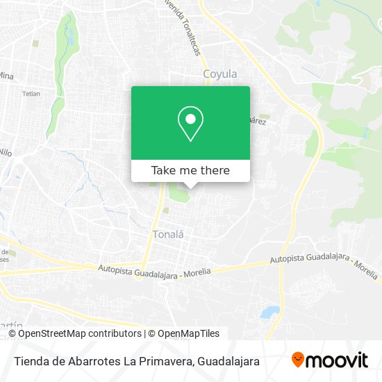 Tienda de Abarrotes La Primavera map