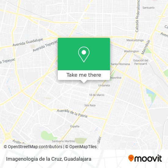 Imagenologia de la Cruz map