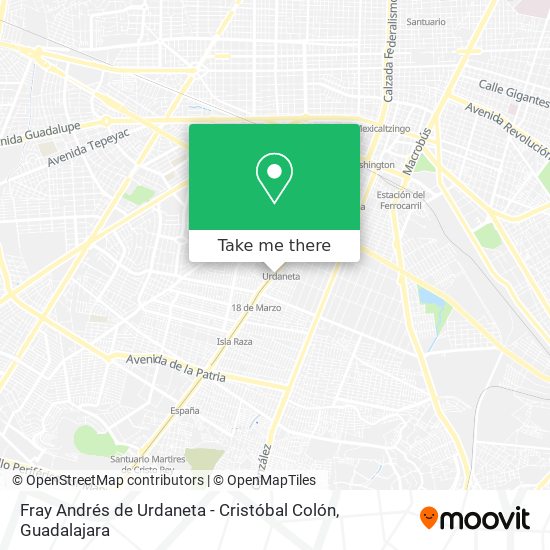 Fray Andrés de Urdaneta - Cristóbal Colón map