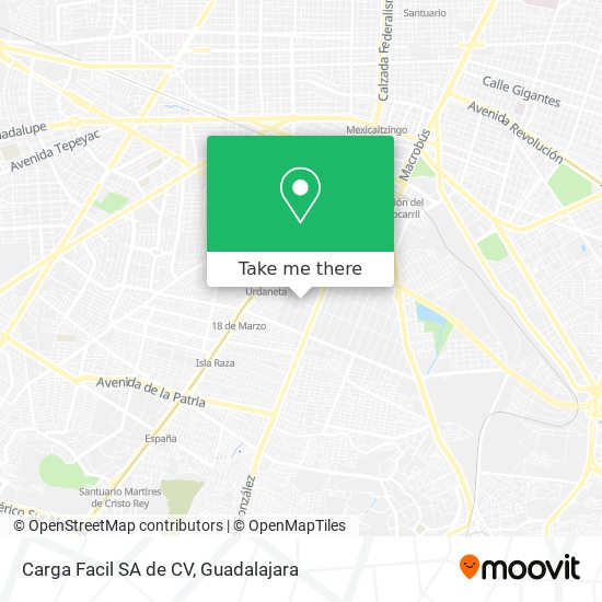 Carga Facil SA de CV map