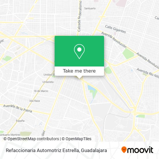 Refaccionaria Automotriz Estrella map