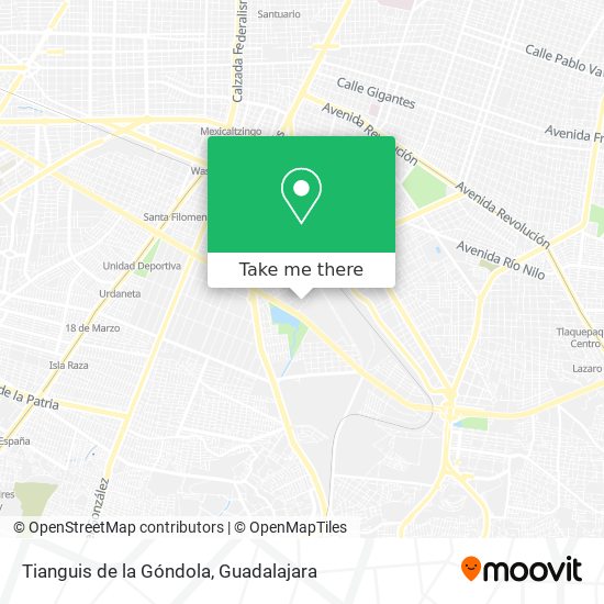 Tianguis de la Góndola map