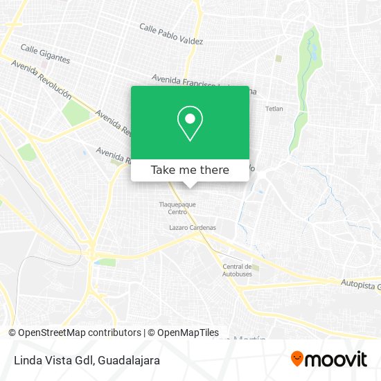 Linda Vista Gdl map