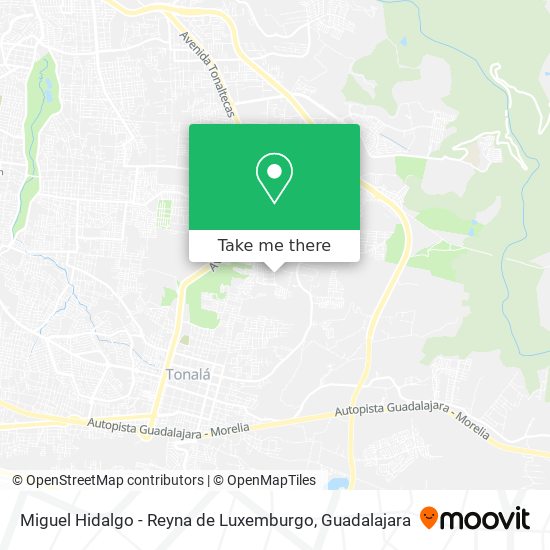 Mapa de Miguel Hidalgo - Reyna de Luxemburgo