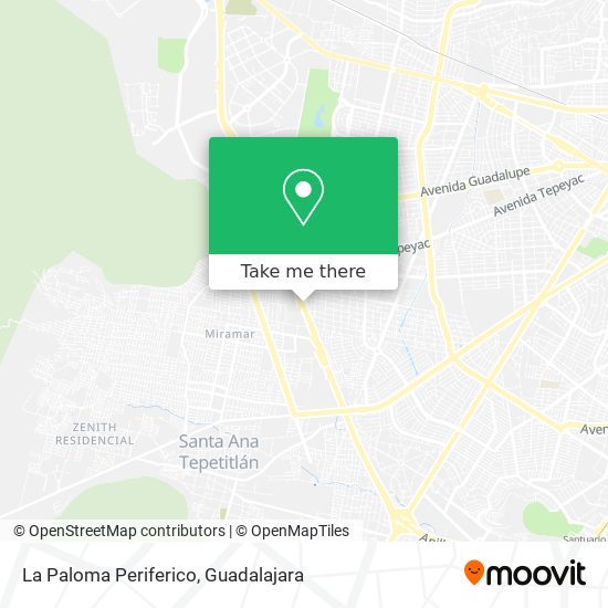 La Paloma Periferico map