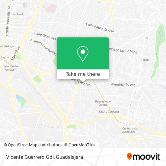 Vicente Guerrero Gdl map