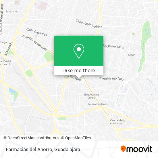 Mapa de Farmacias del Ahorro