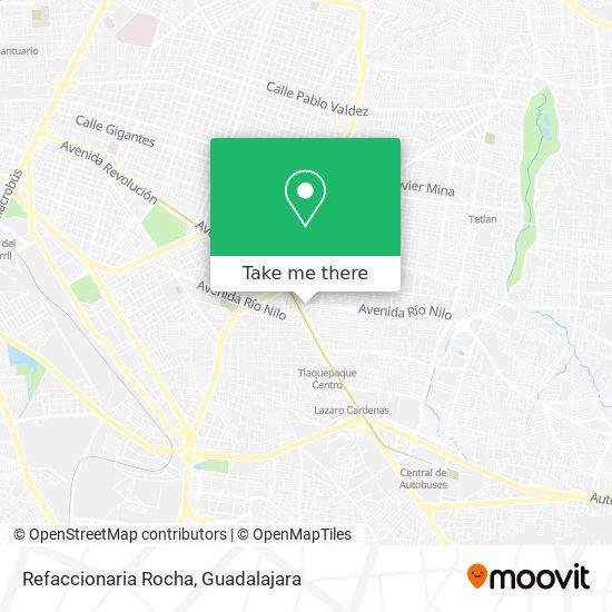 Mapa de Refaccionaria Rocha