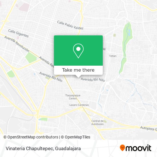 Vinateria Chapultepec map